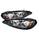 1999 Pontiac Grand AM Clear Dual Halo Projector Headlights with LED