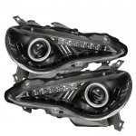 Subaru BRZ 2013-2016 Black Projector Headlights LED DRL