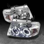 2004 Ford F150 Clear Halo Projector Headlights with LED
