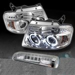 2004 Ford F150 Clear Halo Projector Headlights and LED Brake Light