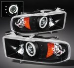 2001 Dodge Ram 2500 Sport Black CCFL Halo Projector Headlights with LED 2001 Dodge Ram 2500 Sport Black CCFL Halo Projector Headlights with LED