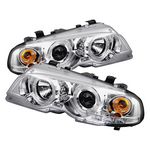 2003 BMW E46 Coupe Clear Dual Halo Projector Headlights
