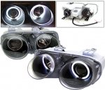 2001 Acura Integra Black Projector Headlights with CCFL Halo 2001 Acura Integra Black Projector Headlights with CCFL Halo