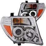2006 Nissan Frontier Clear Projector Headlights with CCFL Halo