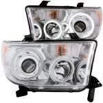 2007 Toyota Tundra Clear Projector Headlights with CCFL Halo