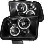 Ford Mustang 2005-2009 Black Projector Headlights CCFL Halo LED