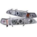 1991 Acura Integra Clear Projector Headlights with Halo