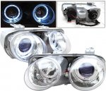 Acura Integra 1998-2001 Clear Projector Headlights with Halo