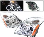 Nissan Sentra 2007-2009 Clear Projector Headlights CCFL Halo LED