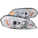 2007 Chevy Monte Carlo Clear Projector Headlights with CCFL Halo and LED