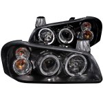 2003 Nissan Maxima Black Projector Headlights Halo