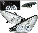 Lexus ES330 2004-2006 Chrome Projector Headlights Halo LED