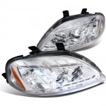2000 Honda Civic Clear Projector Headlights with LED Daytime Running Lights