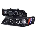1997 Honda Accord Smoked Halo Projector Headlights with LED