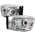 2006 Dodge Ram Clear Halo Projector Headlights with LED