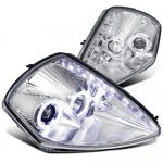 Mitsubishi Eclipse 2000-2005 Chrome Projector Headlights Halo LED DRL