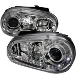 2001 VW Golf Clear Projector Headlights with LED Daytime Running Lights