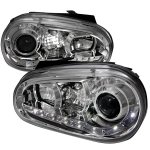 2002 VW Golf Clear Projector Headlights with LED Daytime Running Lights 2002 VW Golf Clear Projector Headlights with LED Daytime Running Lights