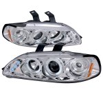Honda Civic 1992-1995 Clear Dual Halo Projector Headlights with LED