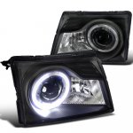 1999 Ford Ranger Black Halo Projector Headlights 1999 Ford Ranger Black Halo Projector Headlights