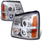 Cadillac Escalade 2002 Clear Halo Projector Headlights with LED