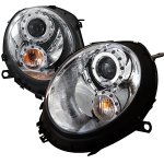 Mini Cooper 2007-2012 Clear Halo Projector Headlights