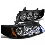 Nissan Sentra 2000-2003 Smoked Halo Projector Headlights LED