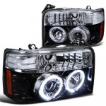 1992 Ford F250 Smoked Halo Projector Headlights