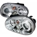 2002 VW Golf Clear Dual Halo Projector Headlights 2002 VW Golf Clear Dual Halo Projector Headlights
