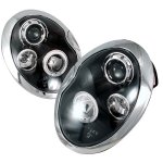 Mini Cooper 2002-2005 Black Halo Projector Headlights