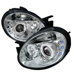 2003 Dodge Neon SRT-4 Clear Dual Halo Projector Headlights with LED