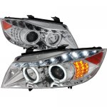 2006 BMW 3 Series Sedan Chrome Halo Projector Headlights with LED Signal