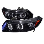 Honda Civic Coupe 2006-2011 Smoked Halo Projector Headlights with LED
