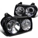 Chrysler 300 2005-2010 Smoked Projector Headlights