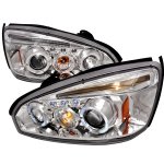 2005 Chevy Malibu Clear Dual Halo Projector Headlights with LED