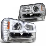 2002 Chevy TrailBlazer Chrome Projector Headlights LED