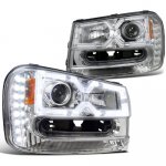 2002 Chevy TrailBlazer Chrome Projector Headlights LED 2002 Chevy TrailBlazer Chrome Projector Headlights LED