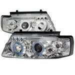 1999 VW Passat Clear Halo Projector Headlights with LED
