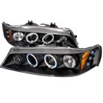 1997 Honda Accord Black Halo Projector Headlights with LED