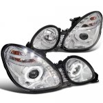 1998 Lexus GS300 Chrome Projector Headlights Halo LED DRL