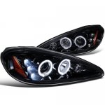 1999 Pontiac Grand AM Smoked Halo Projector Headlights LED