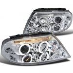 VW Passat 2001-2005 Clear Halo Projector Headlights with LED