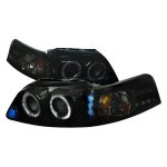 2001 Ford Mustang Smoked Projector Headlights with LED