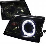 Ford Ranger 1998-2000 Smoked Halo Projector Headlights