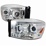 2006 Dodge Ram 3500 Clear Halo Projector Headlights LED