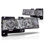 1996 Chevy Tahoe Clear Halo Projector Headlights