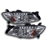 Mazda 3 Sedan 2004-2009 Projector Headlights Chrome LED DRL Signal Lights