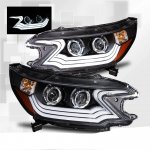 2013 Honda CRV Projector Headlights Black LED DRL