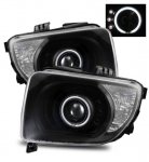 Honda Element 2003-2006 Projector Headlights Black CCFL Halo LED