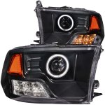 2018 Dodge Ram 2500 Projector Headlights Black CCFL Halo 2018 Dodge Ram 2500 Projector Headlights Black CCFL Halo